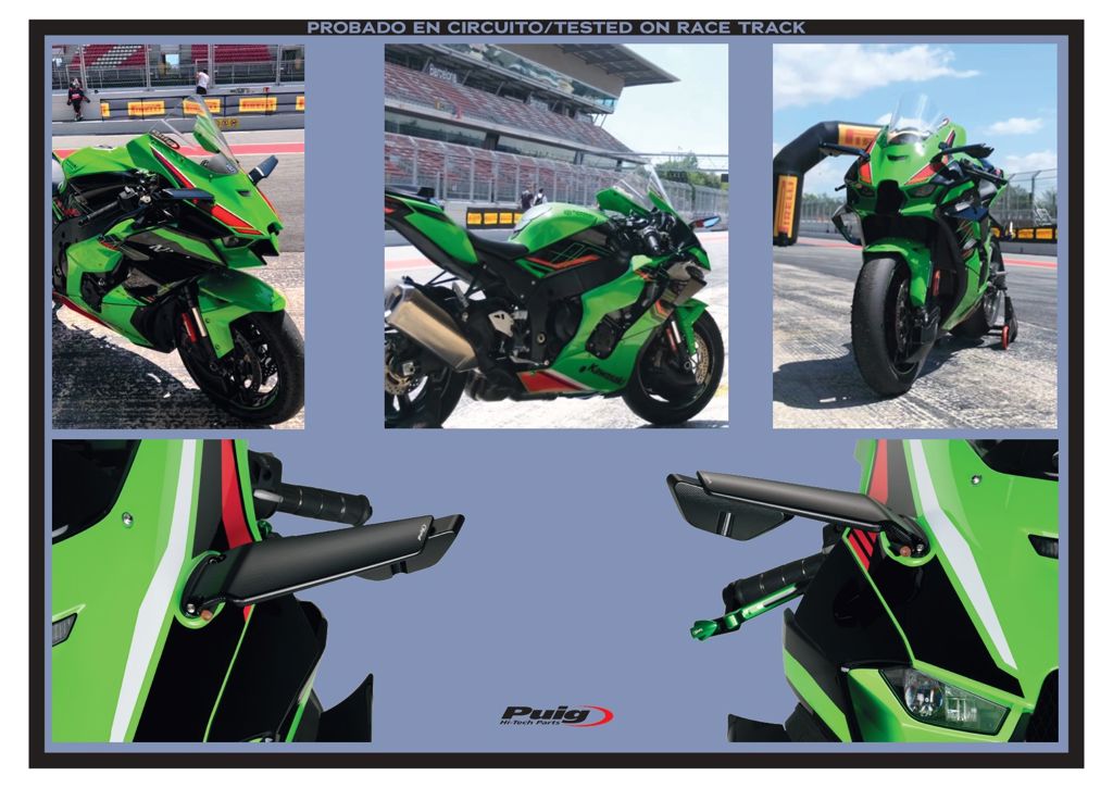 Kuipspiegel links model Aileron zwart Puig Kawasaki ZX6-R / ZX10-R